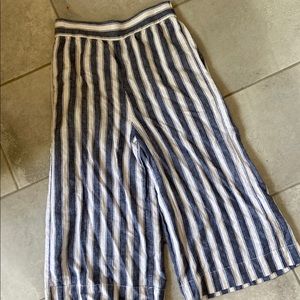 Madewell side leg linen trousers